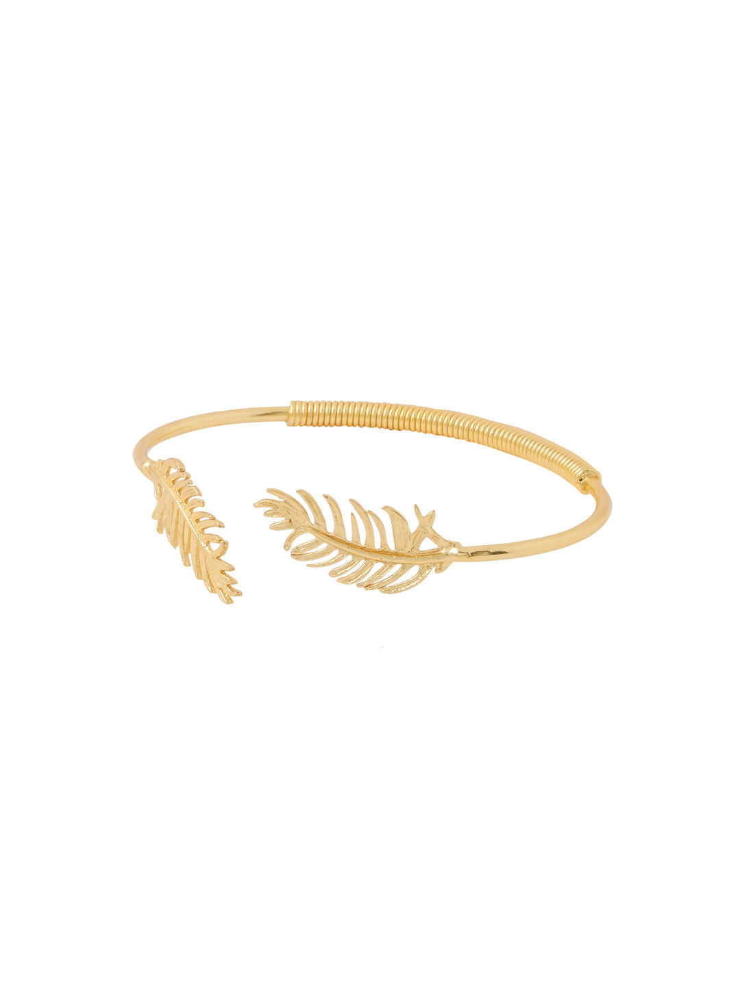 NVR Women Gold-Polished Adjustable Kada Bracelet