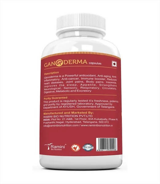 Ramini Bio Nutrition Ganoderma 400mg Veg Capsules - Grab2buy
