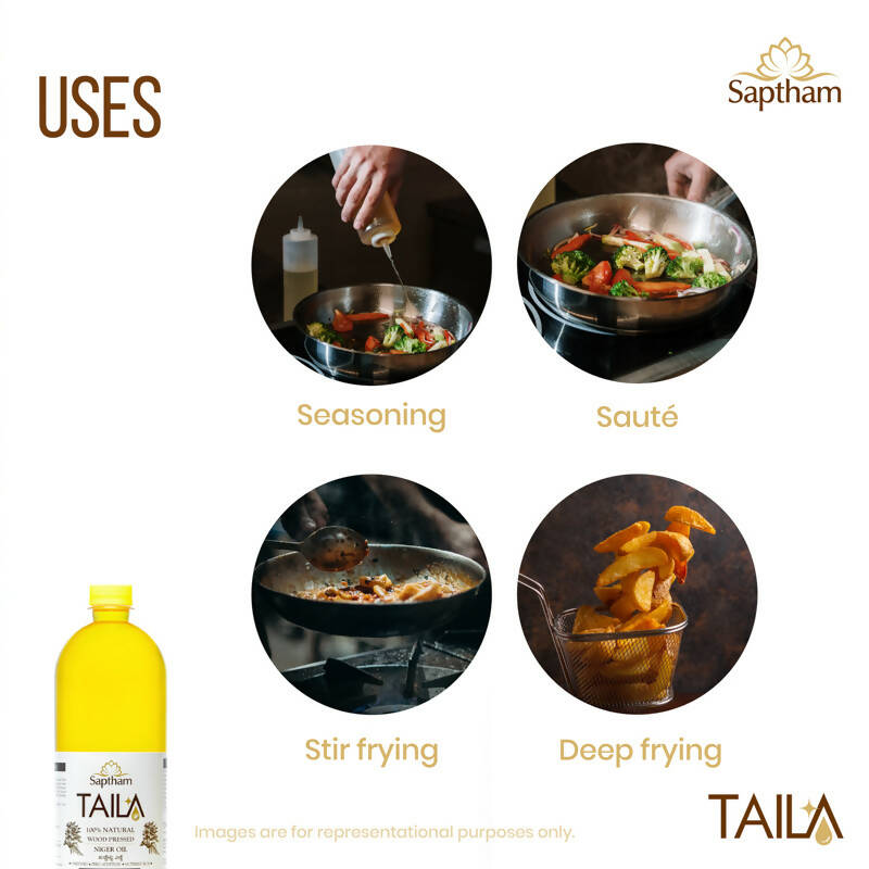 Saptham Taila 100% Wood Pressed Niger Oil - Grab2buy