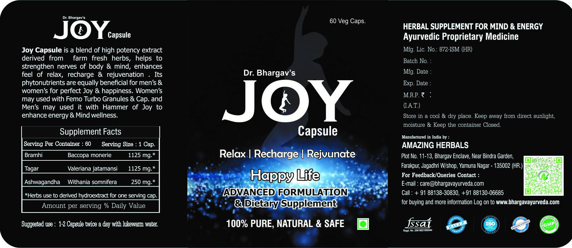 Dr.Bhargav’s Joy Tablets For Relax 