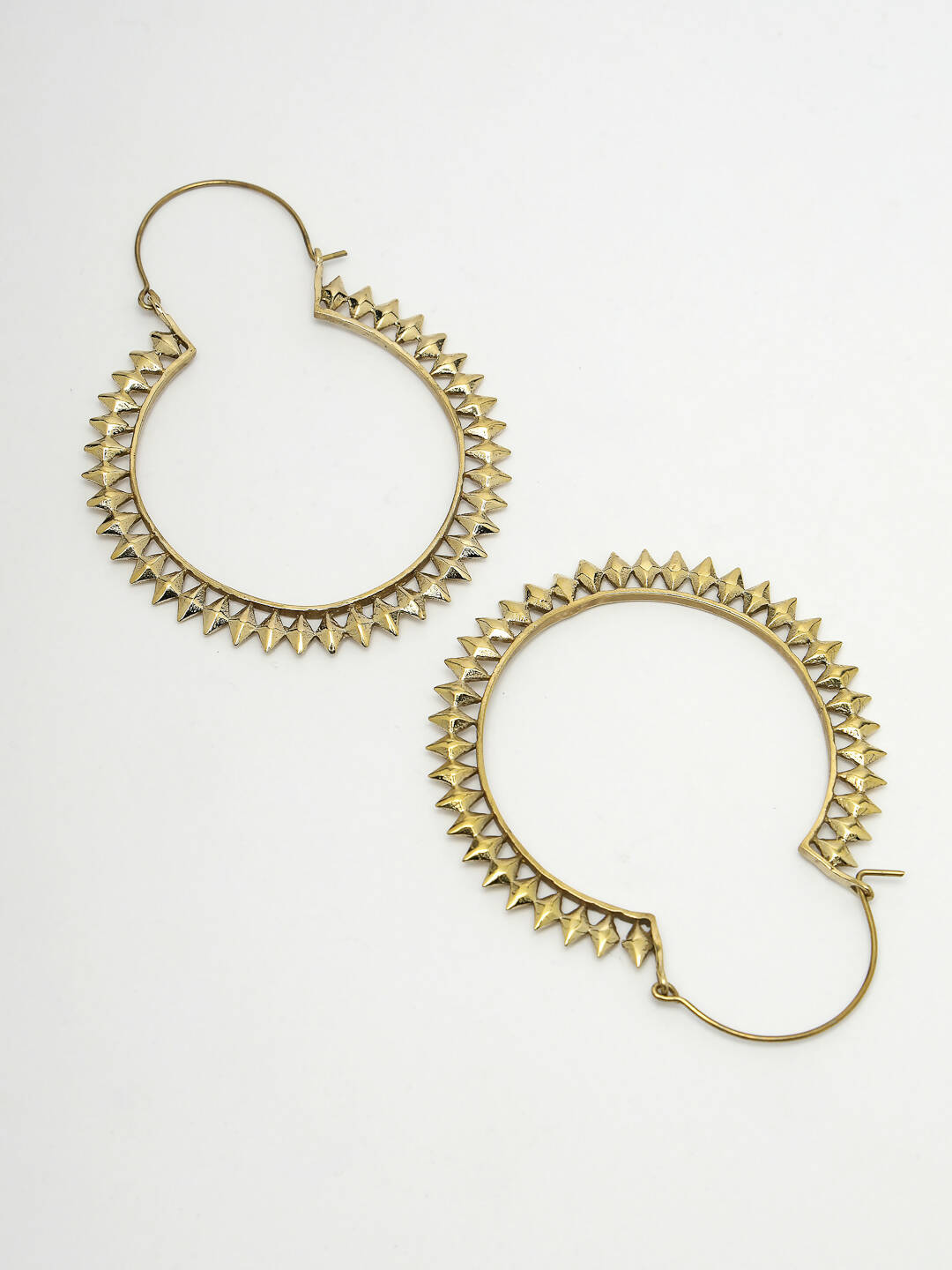 NVR Women Golden Full Circular Hoop Earrings - Grab2buy