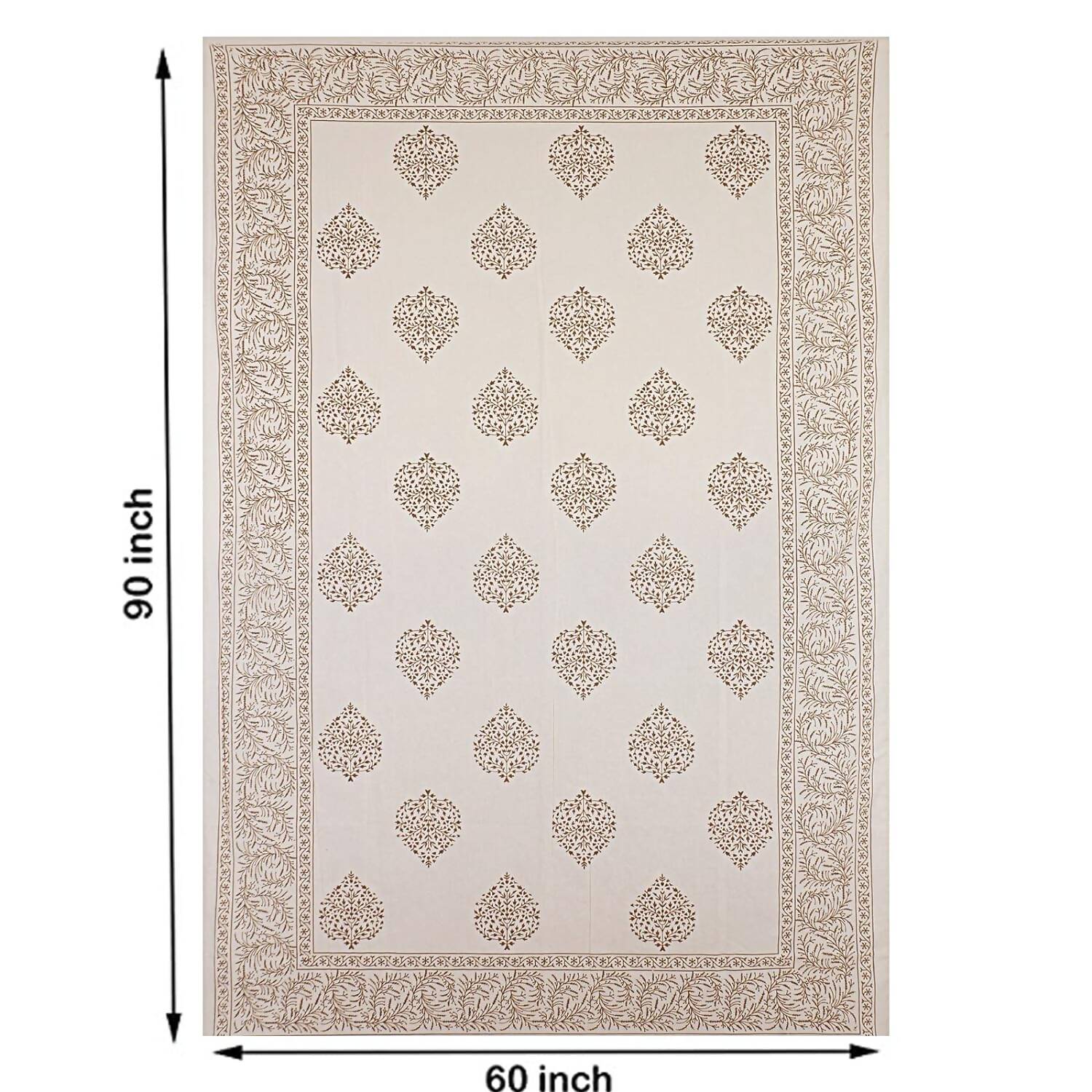 Urbano Homz Table Cloth for 6 Seater Dining Table - Cream  Grab2Buy Generic Grab2Buy