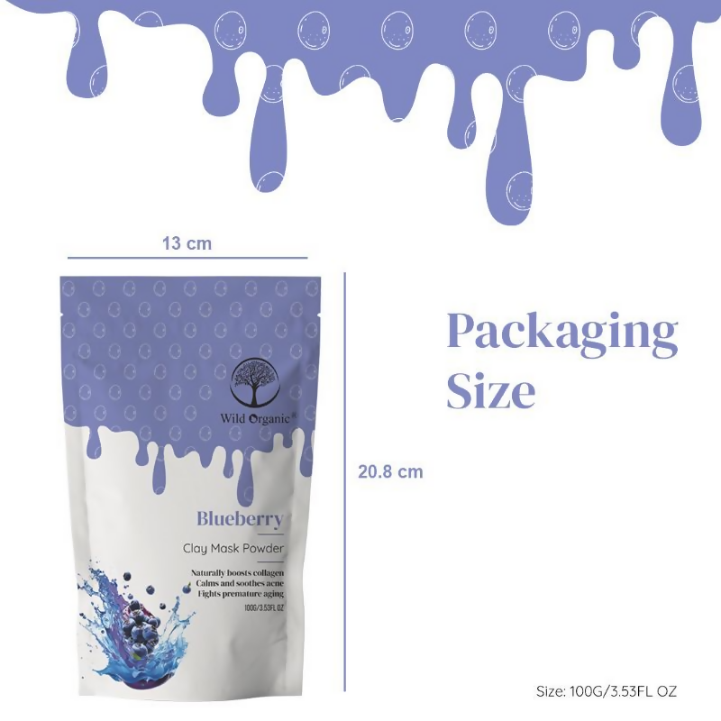 Wild Organic Blueberry Clay Mask Powder  Grab2Buy Wild Organic Grab2Buy