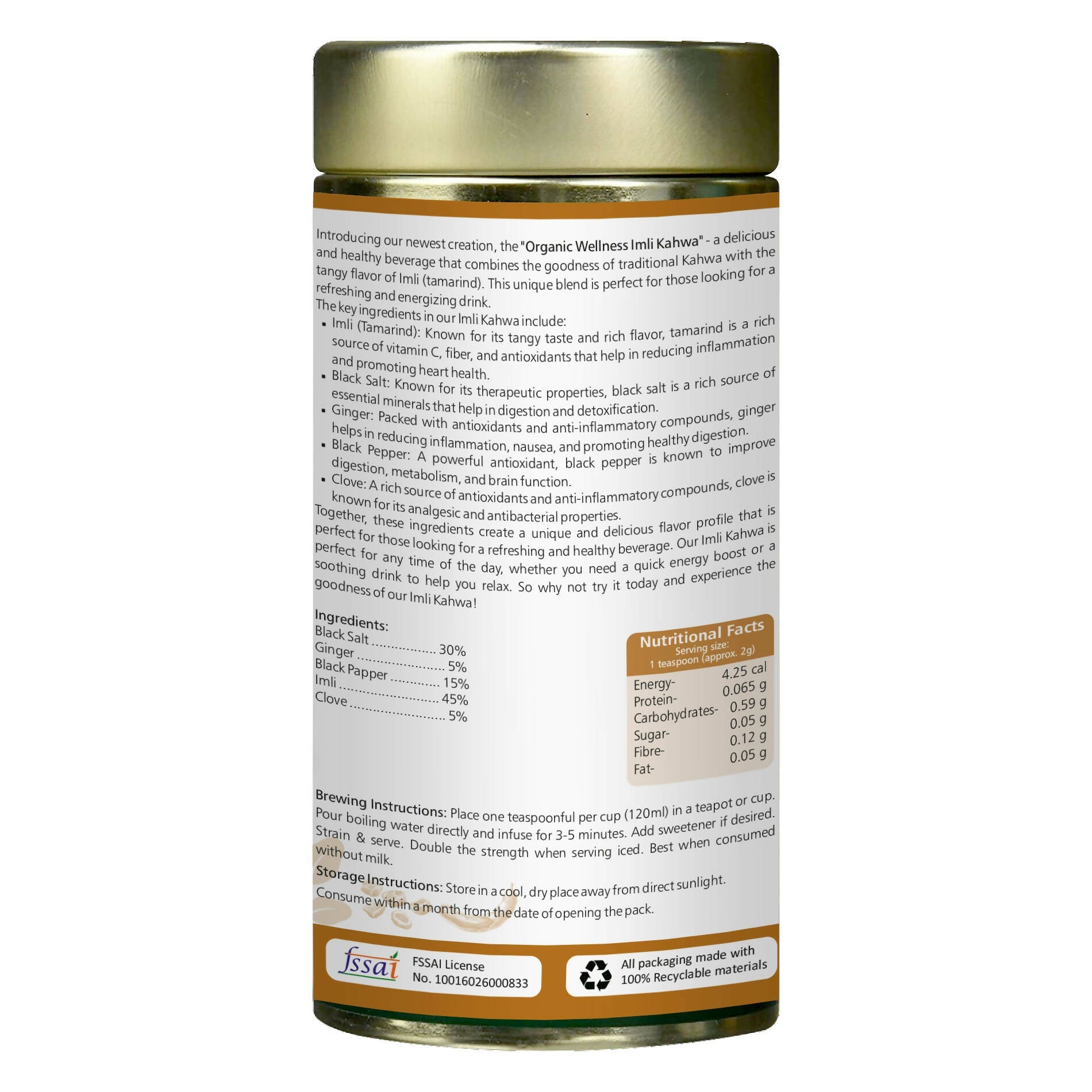 Organic Wellness Imli Kahva (A Tangy Digestive ) - Grab2buy