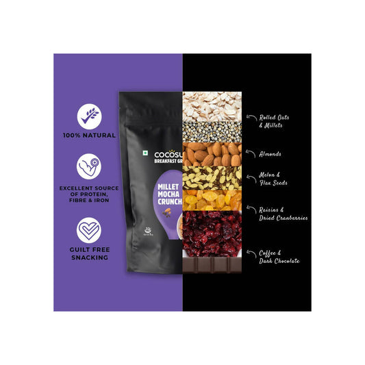 Cocosutra Millet Mocha Crunch Breakfast Granola - Grab2buy