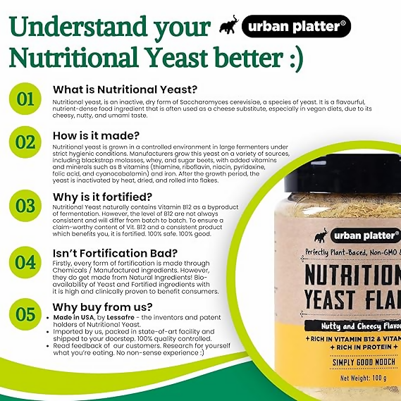 Urban Platter Nutritional Yeast Flakes  Grab2Buy Urban Platter Grab2Buy