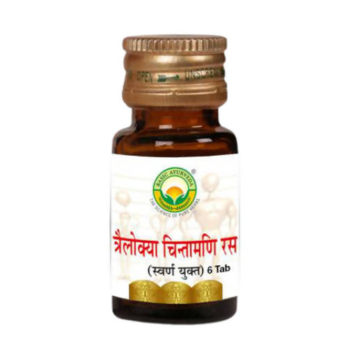 Basic Ayurveda Trailokya Chintamani Ras with Gold 