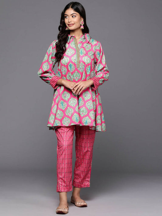 Ahalyaa Women's Traditional Wear Co-ods - Pink