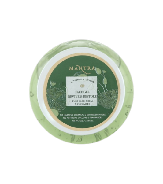 Mantra Herbal Face Gel Revive & Restore Pure Aloe Neem & Cucumber - Grab2buy