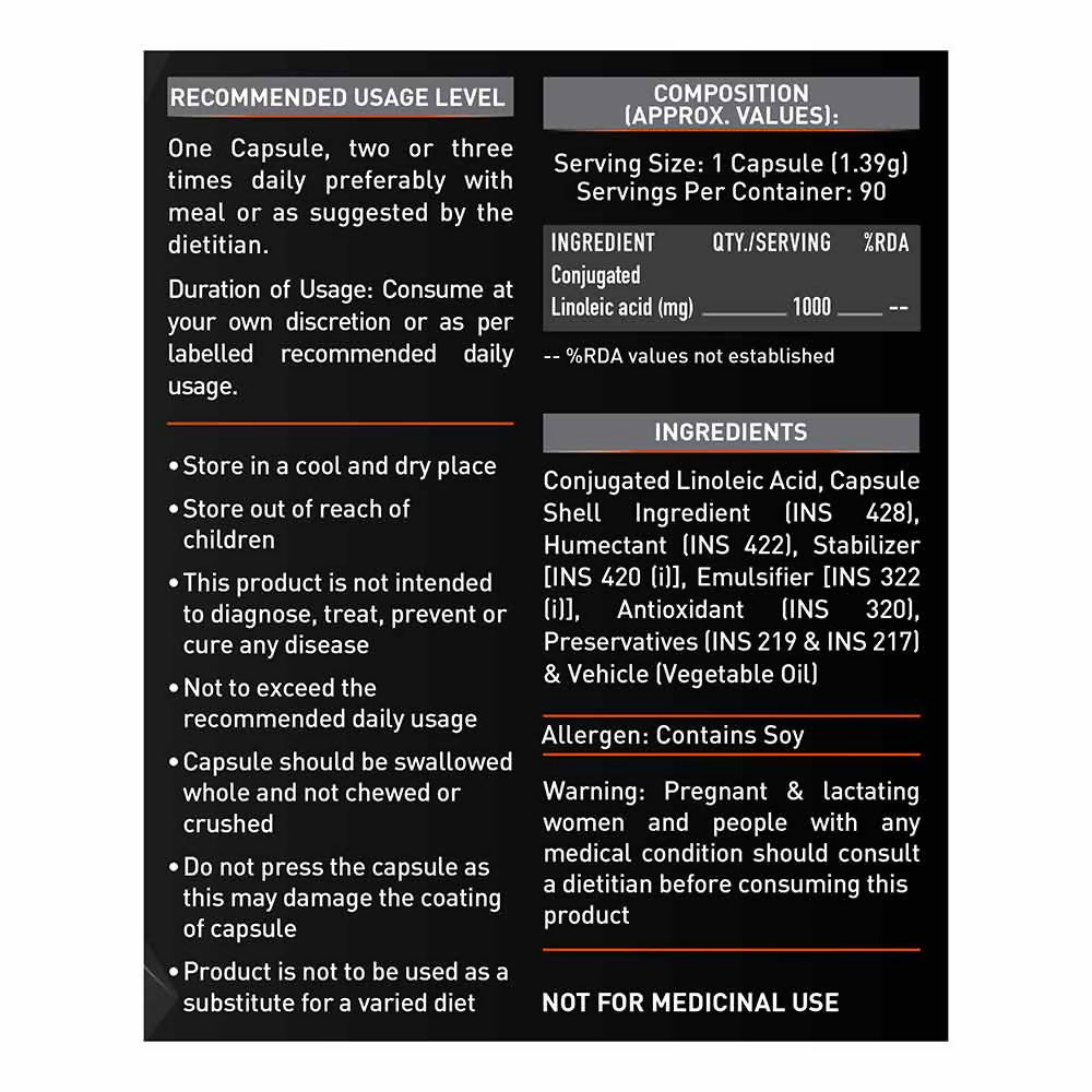 MuscleBlaze CLA 1000 Fat Burner Supplement 