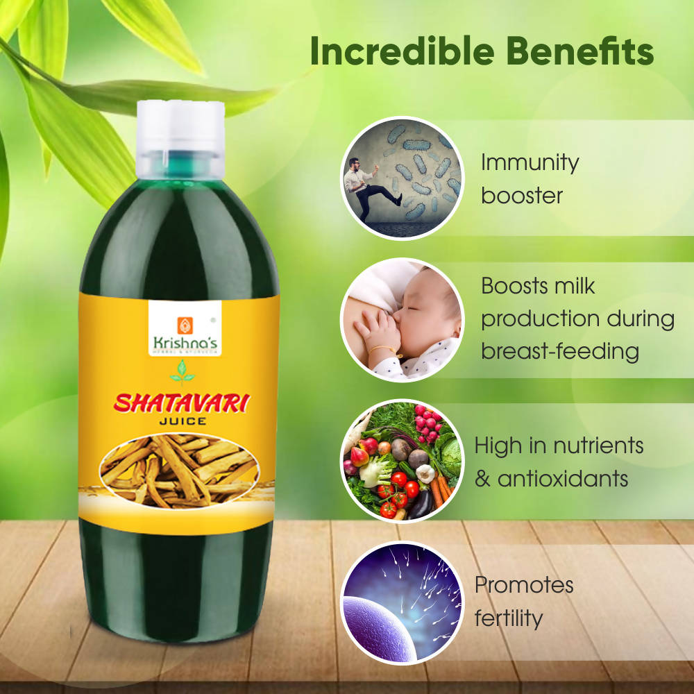 Krishna's Herbal & Ayurveda Shatavari Juice 
