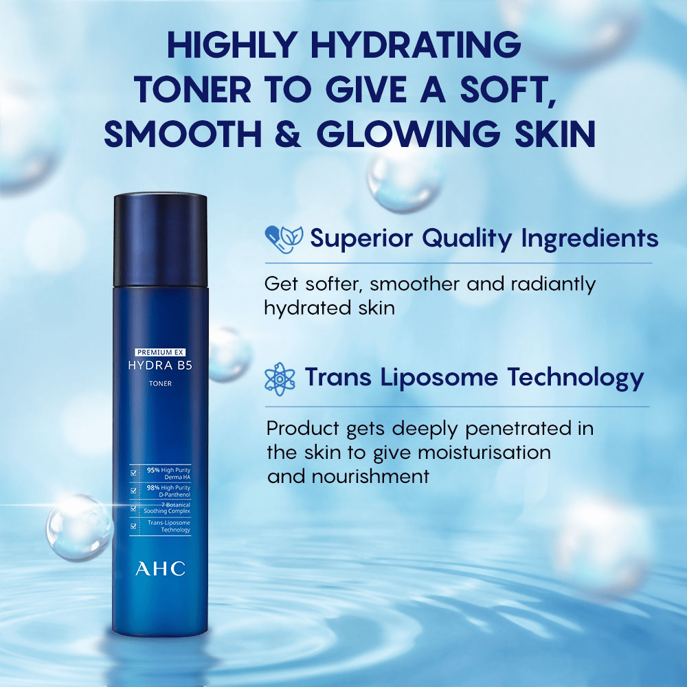 AHC Premium Ex Hydra B5 Toner - Korean skincare  Grab2Buy AHC Grab2Buy