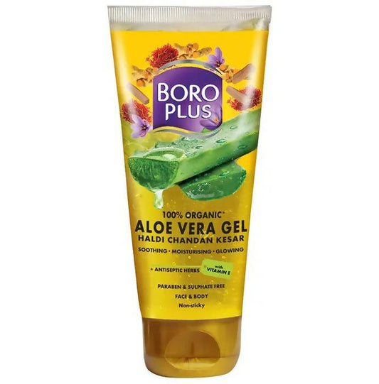 Boroplus 100% Organic Aloe Vera Gel Haldi Chandan Kesar - Grab2buy