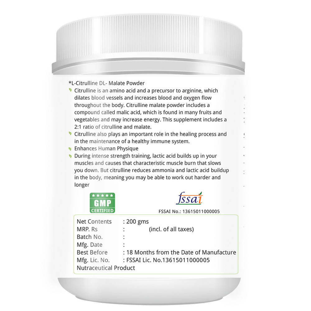 Nature's Velvet L-Citrulline DL-Malate Powder 