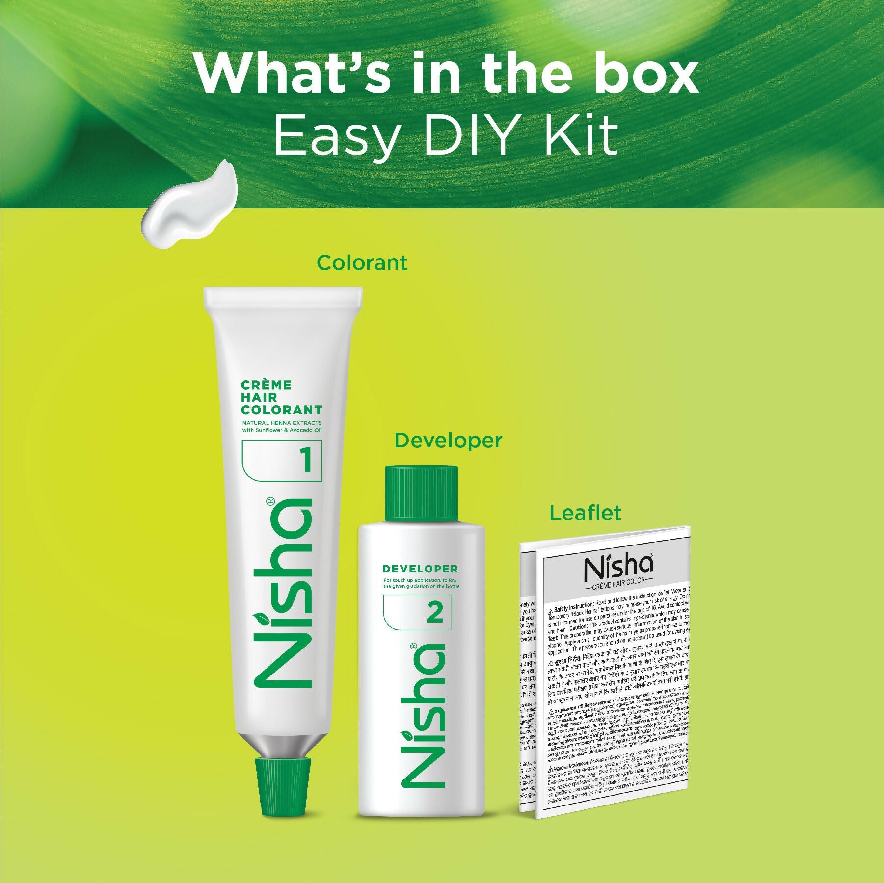 Nisha Creme Hair Color for Women & Men - Natural Brown