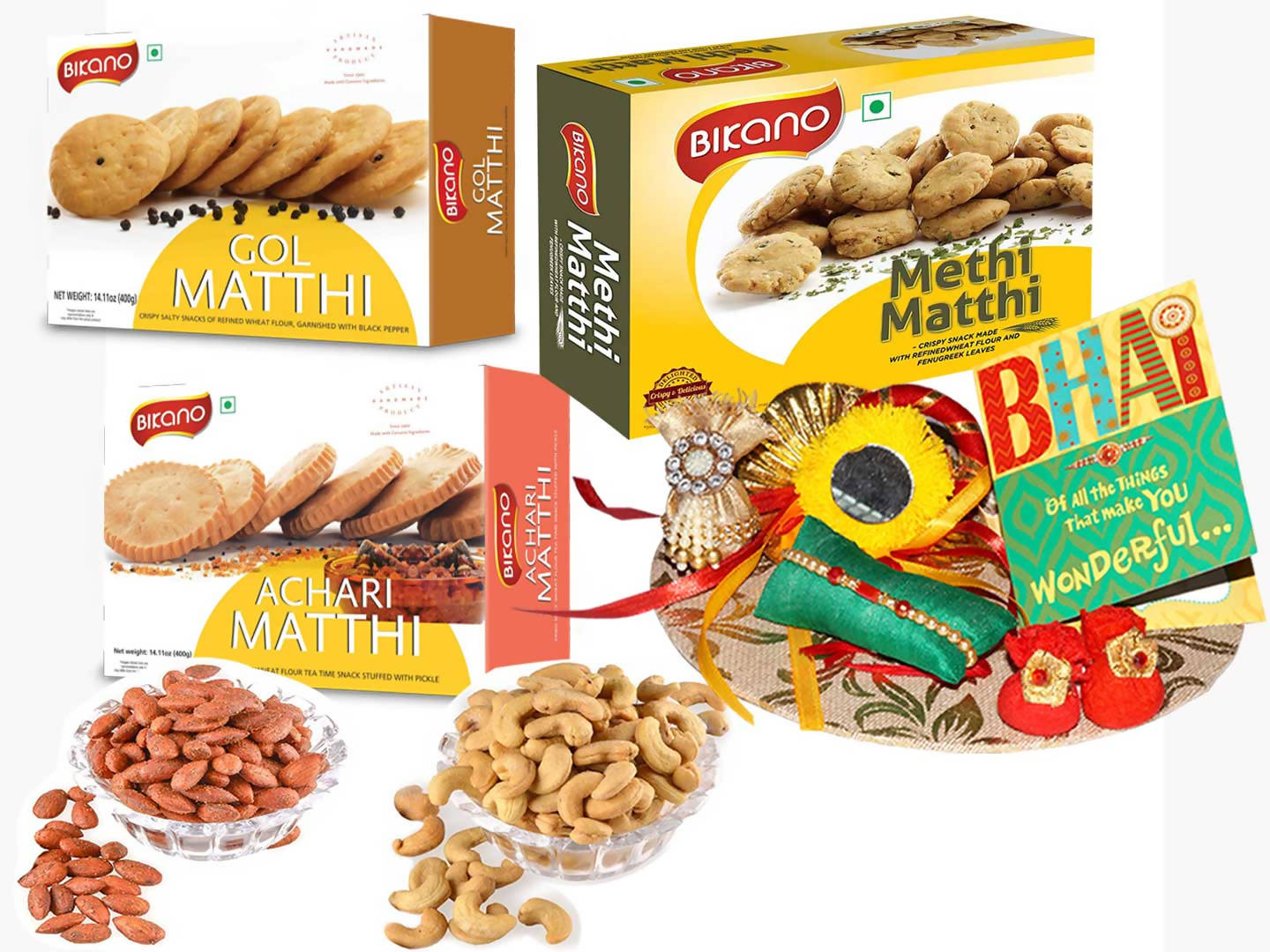 Bikano Mathi Magic and Dryfruits Rakhi Gifts - Grab2buy