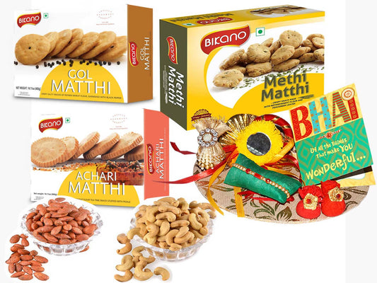 Bikano Mathi Magic and Dryfruits Rakhi Gifts - Grab2buy