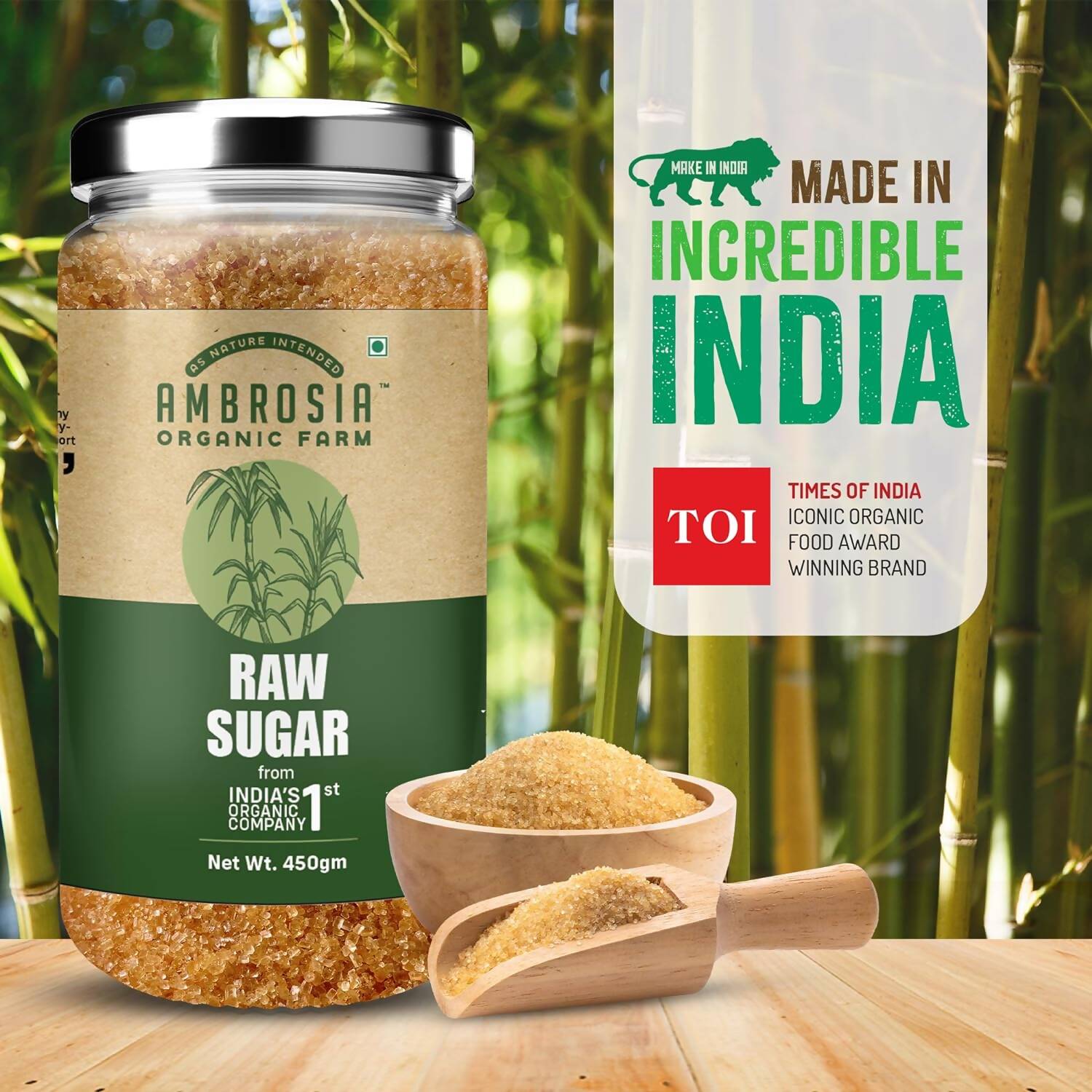 Ambrosia Organic Farm Raw Sugar  Grab2Buy Ambrosia Organic Farm Grab2Buy