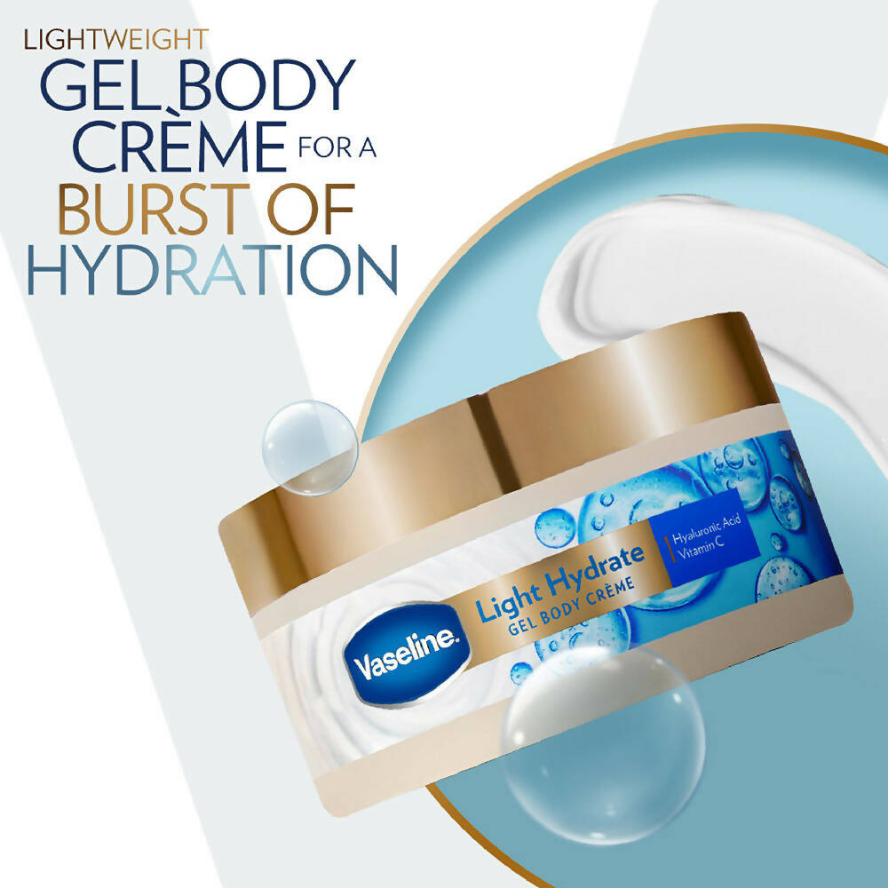 Vaseline Light Hydrate Gel Body Creme With Hyaluronic Acid & Vitamin C  Grab2Buy Vaseline Grab2Buy
