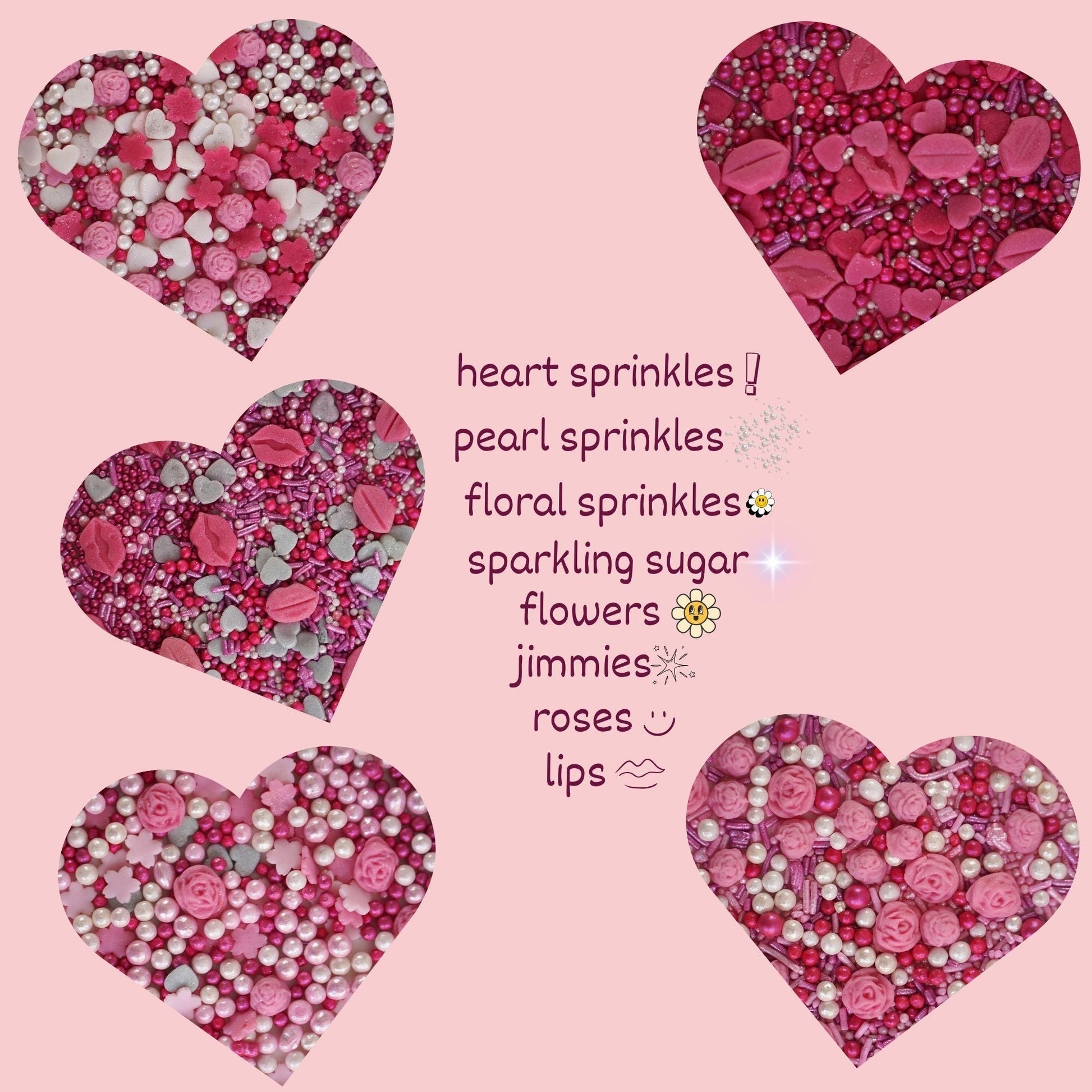 Confect Shimmering Charm I Silver & White Pearls | Edible Mother's Day Sprinkles