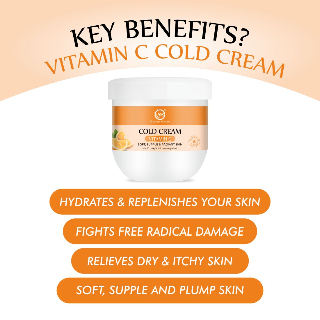 Nuerma Science Vitamin C Cold Cream for Nourishing & Glowing Skin  Grab2Buy Nuerma Science Grab2Buy