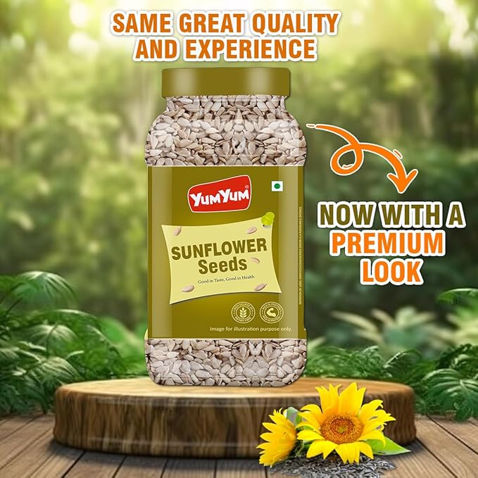 Yum Yum Roasted & Salted Sunflower Seeds Jar  Grab2Buy Yum Yum Grab2Buy