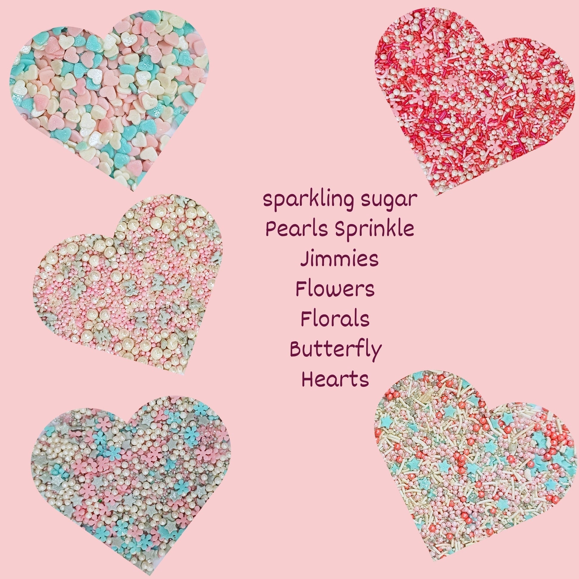 Confect Valentine Sprinkles | 17 Edible Decoration for Baking & Dessert  Grab2Buy Confect Grab2Buy