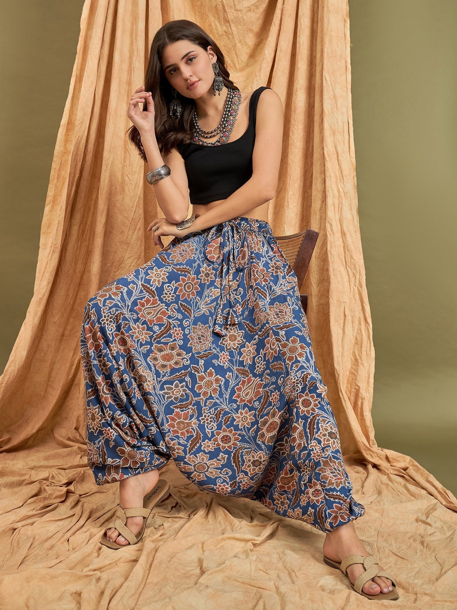 InWeave Indigo Big Jaal Harem Pant 