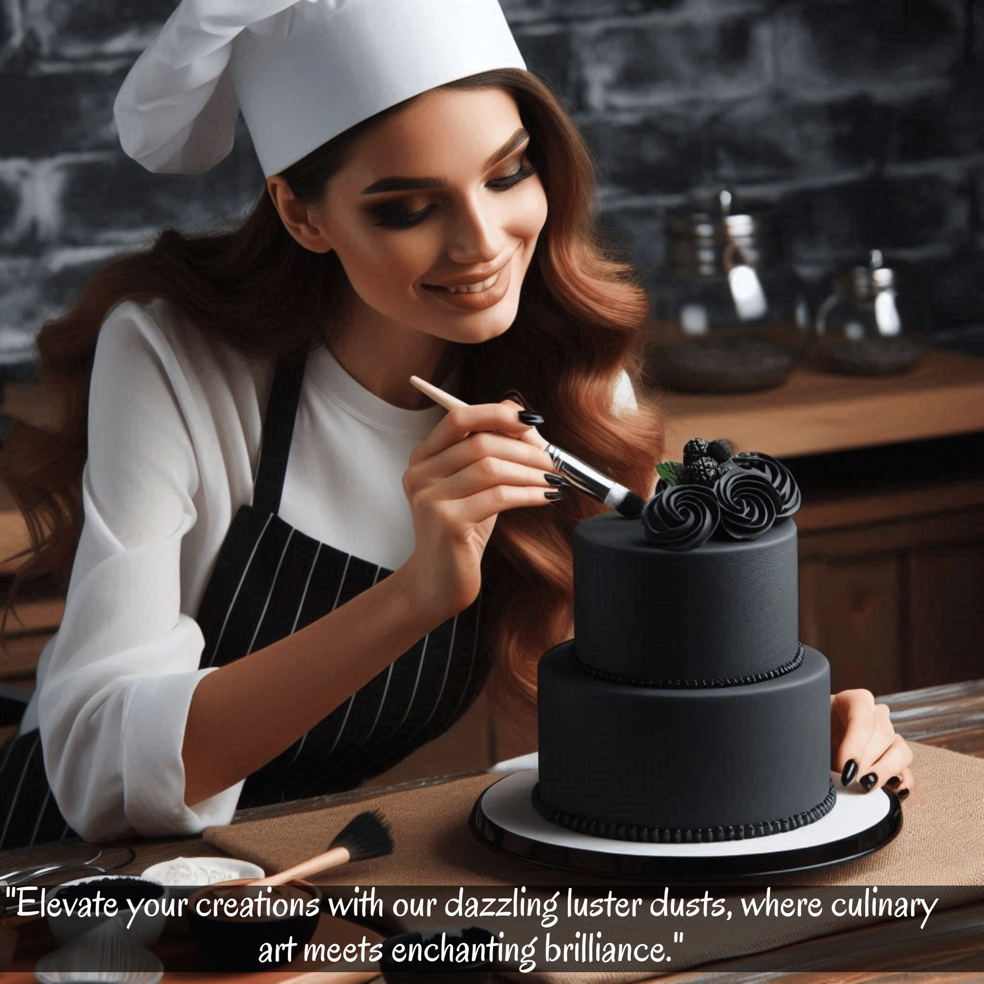 Confect Tulip Black | Edible Luster Dust  Grab2Buy Confect Grab2Buy