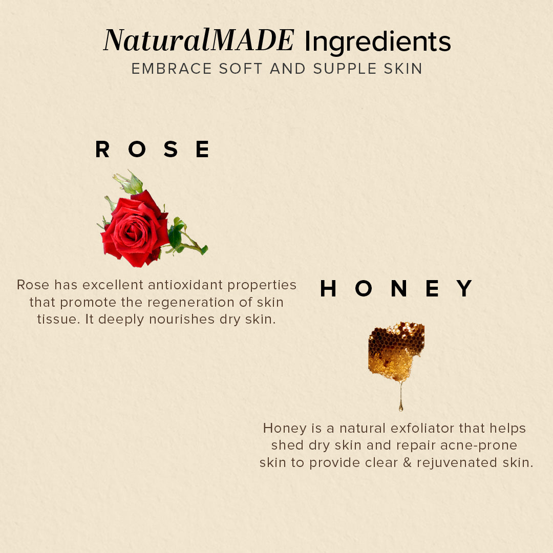 Khadi Natural Rose & Honey With Rose Petals Soap Combo Pack Of 5 – 100gm Each 