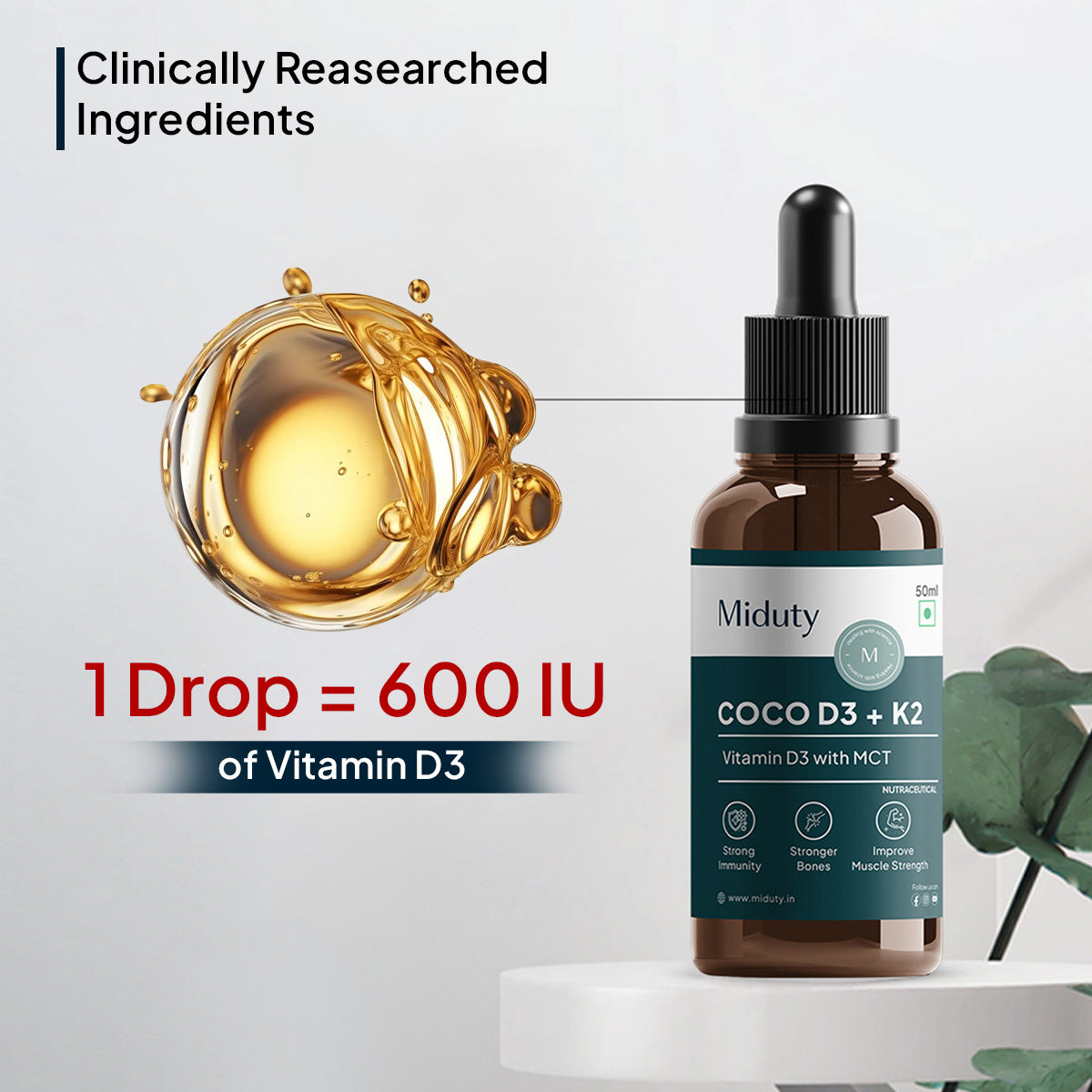 Miduty by Palak Notes Coco D3 in MCT Oil 