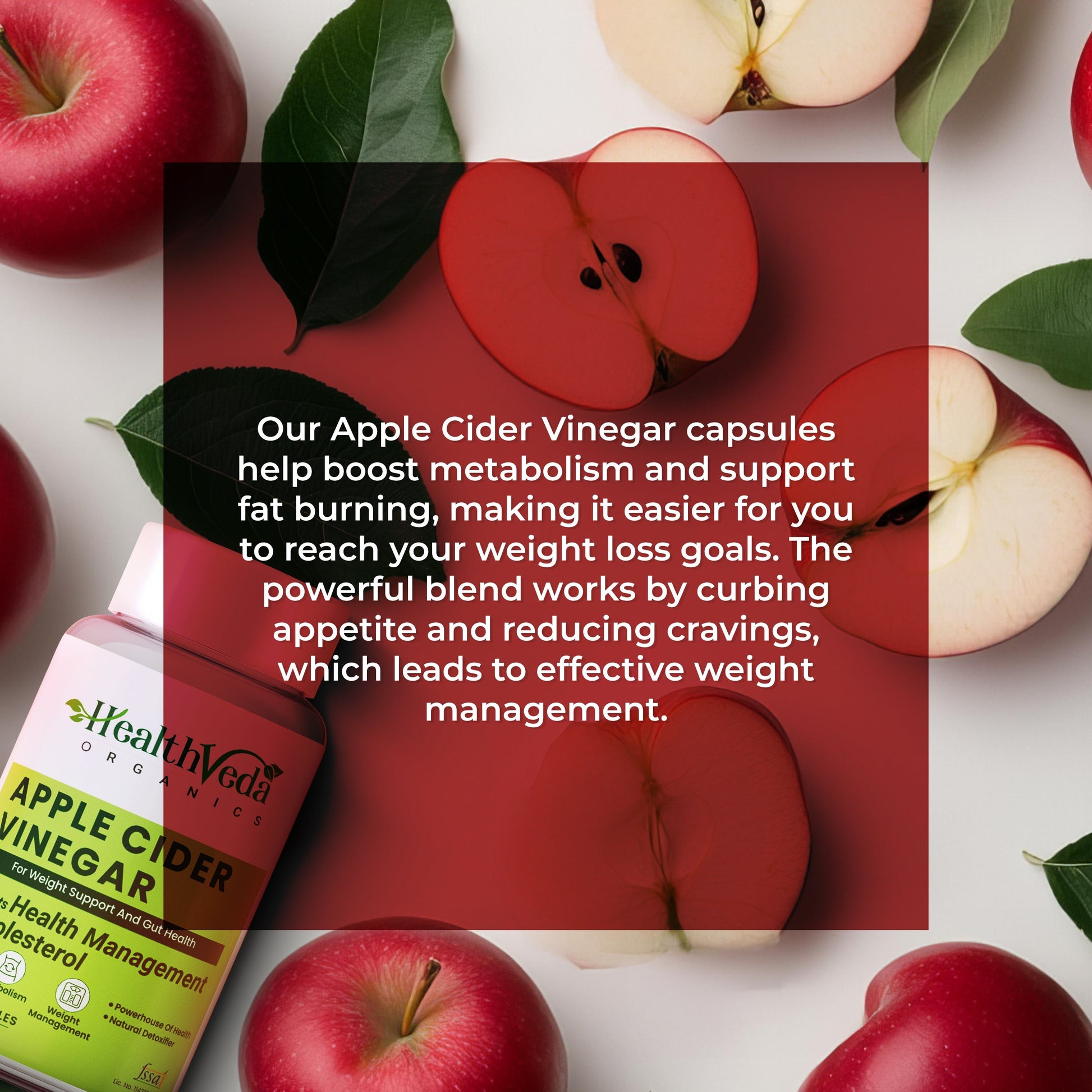 Health Veda Organics Apple Cider Vinegar Supplements Capsules Health Veda Organics