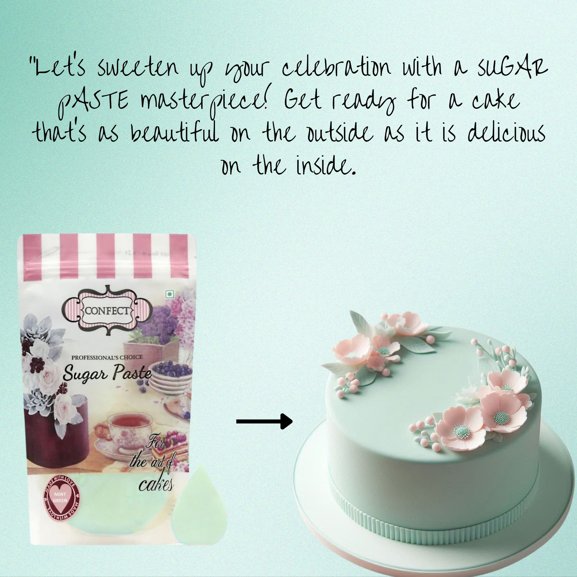 Confect Mint Green Fondant | Edible Sugarpaste