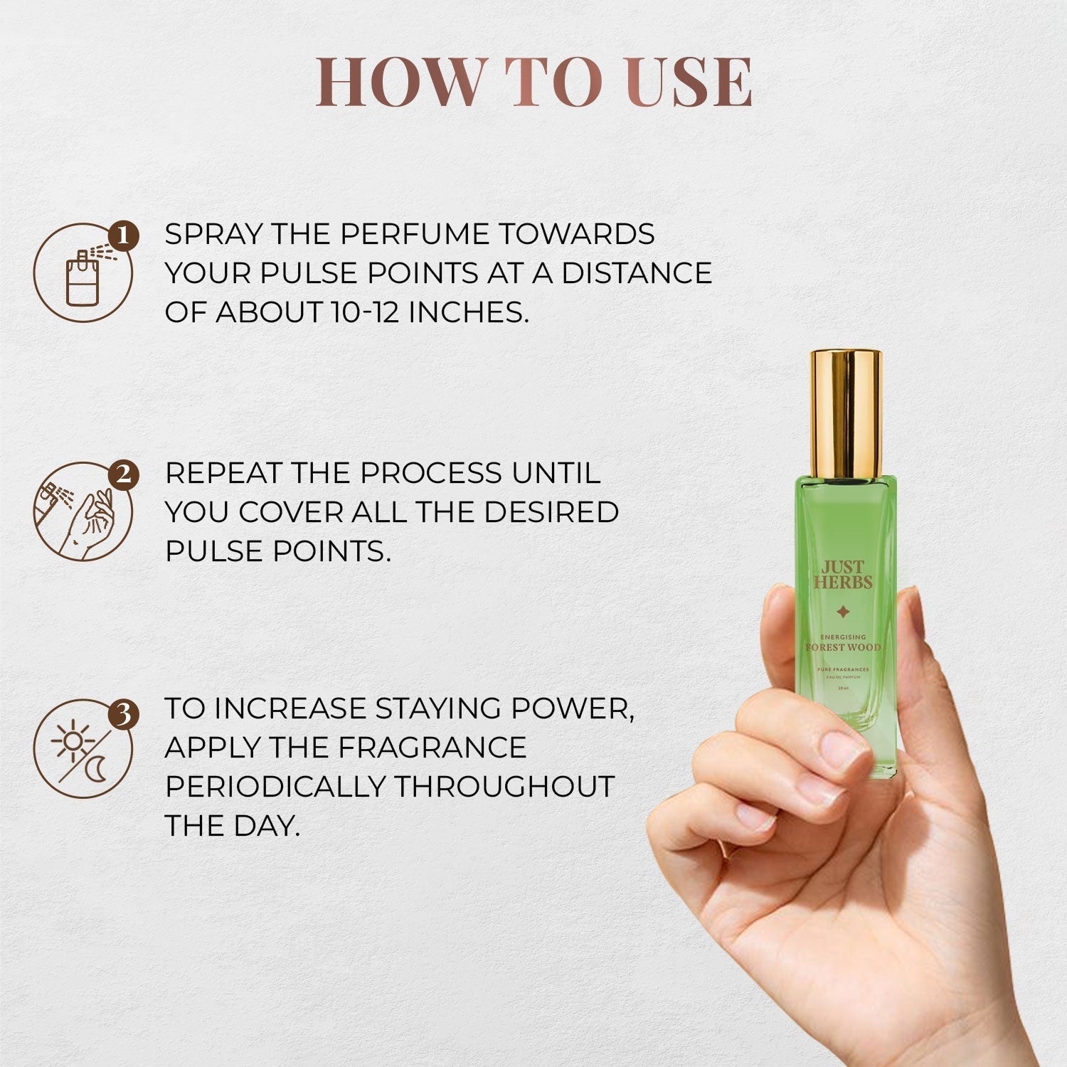 Just Herbs Energising Forest Wood Eau De Parfum - 20 ml 