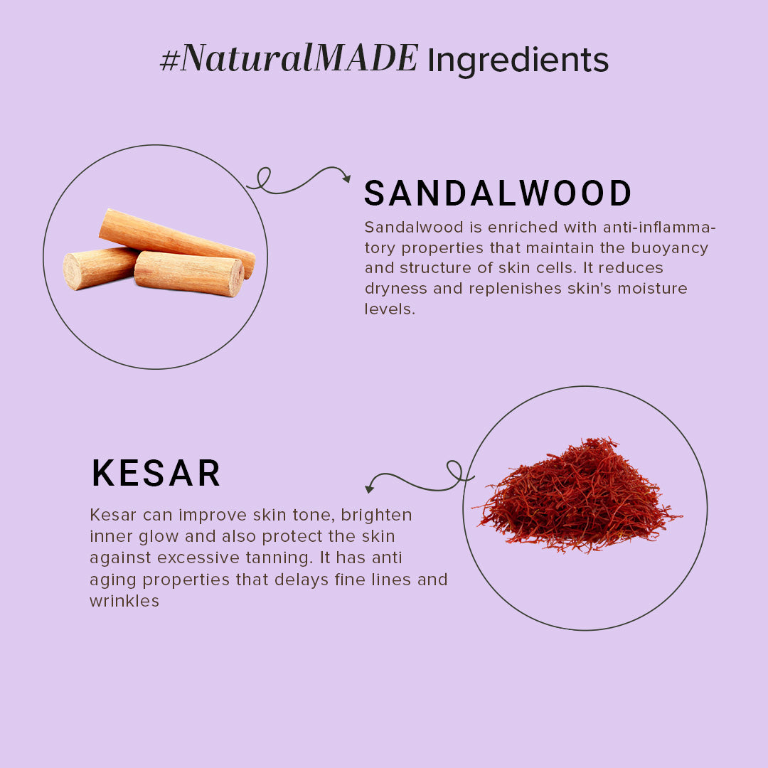 Khadi Natural Sandalwood & Kesar Moisturizer - 210ml 