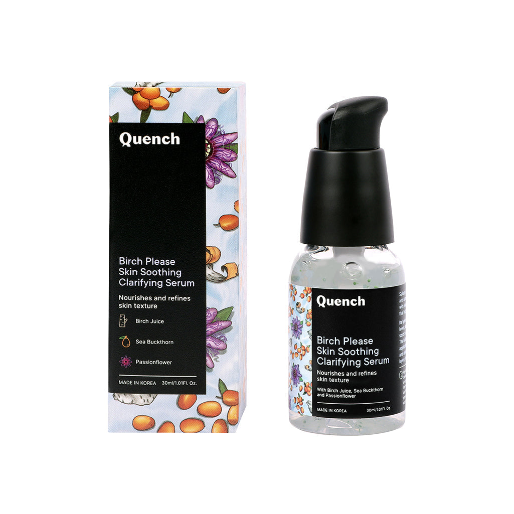 Quench Botanics Birch Please Skin Soothing Clarifying Serum, Smooth & Hydrated Skin - Korean Skincare 