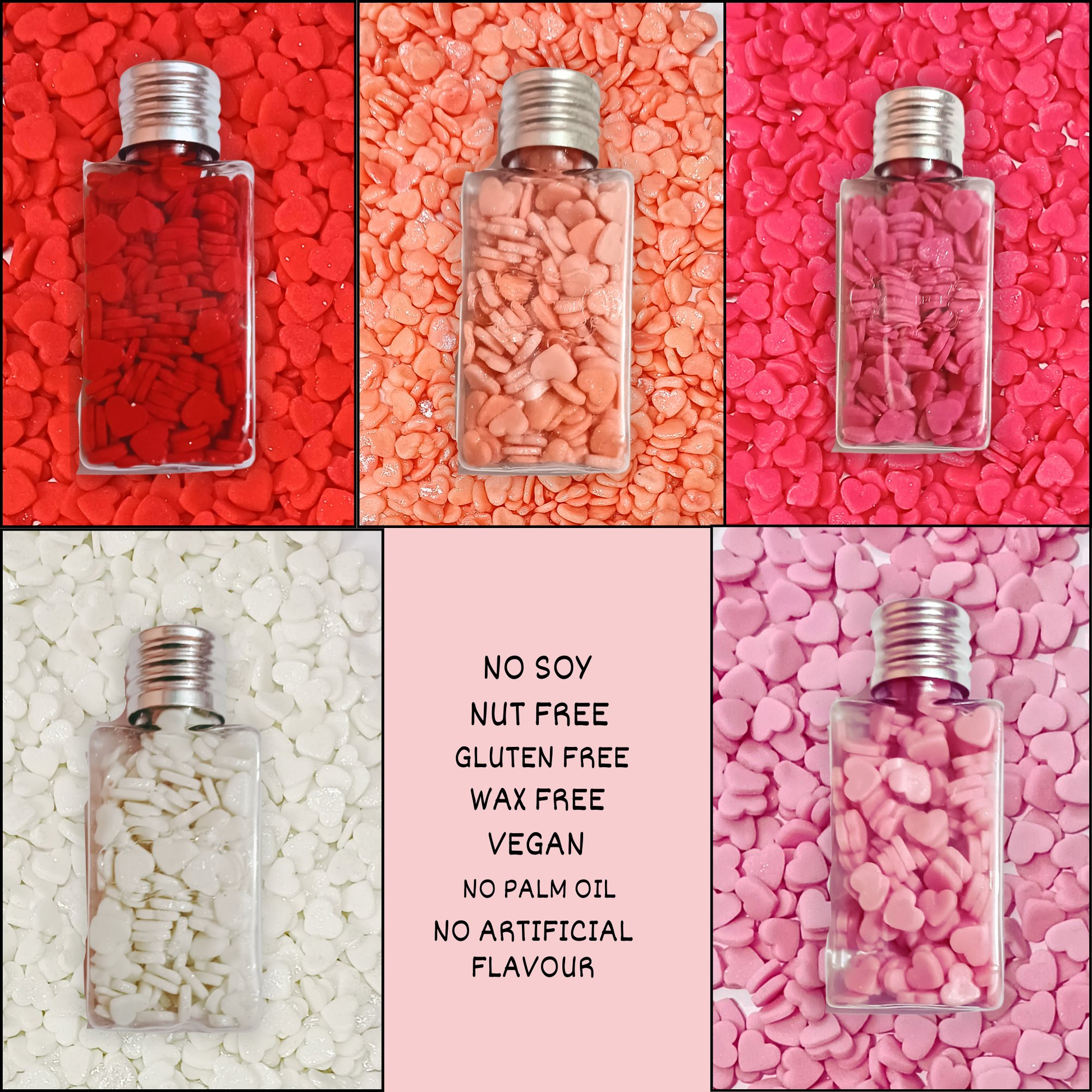 Confect Valentine Sprinkles | 05 Edible Decoration for Baking & Dessert  Grab2Buy Confect Grab2Buy