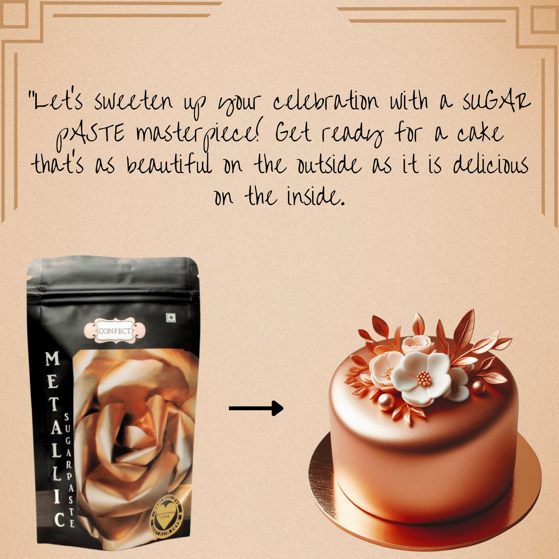 Confect Showstopper Copper | Edible Sugar Paste