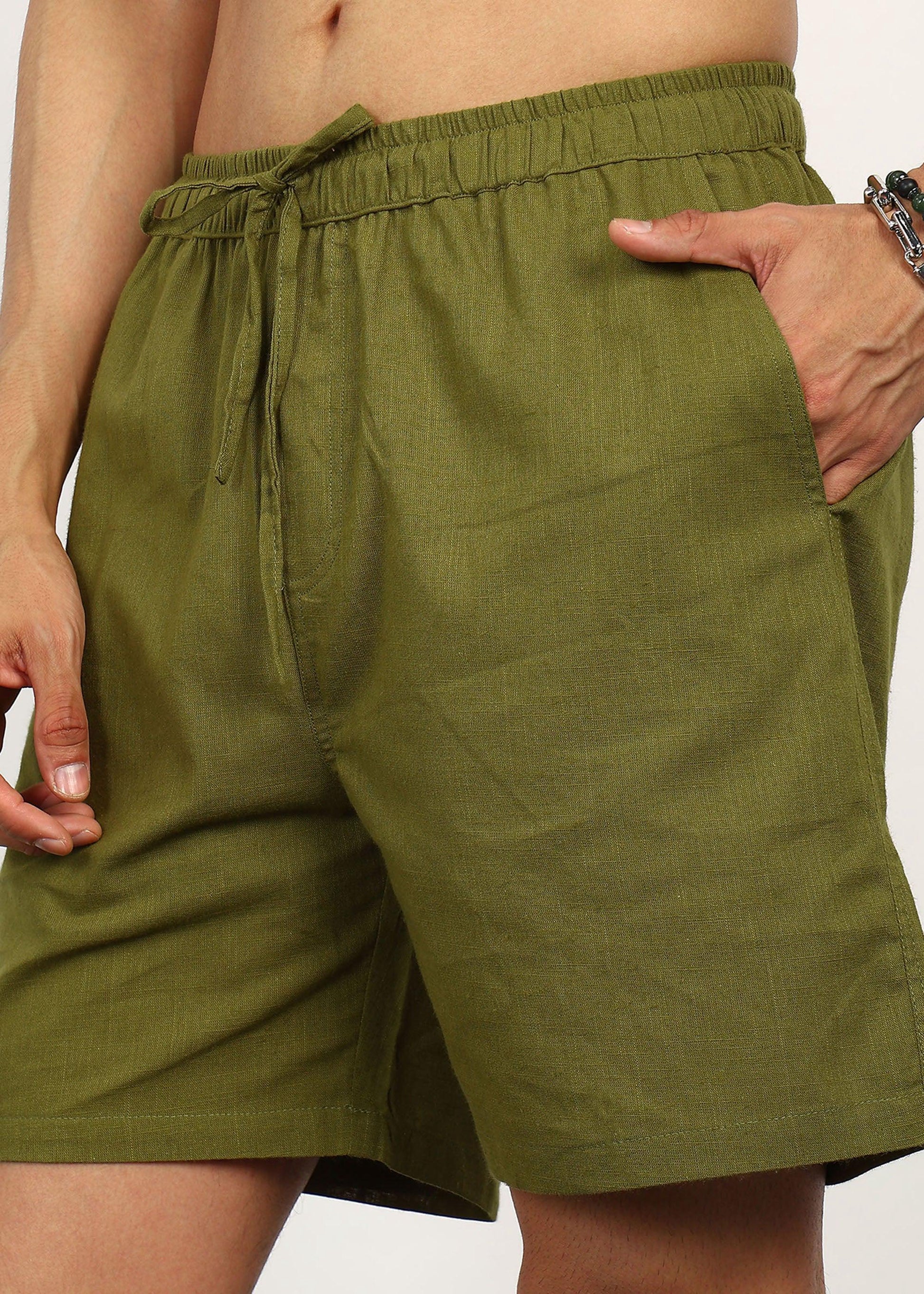 Fabmade Olive Ease Shorts