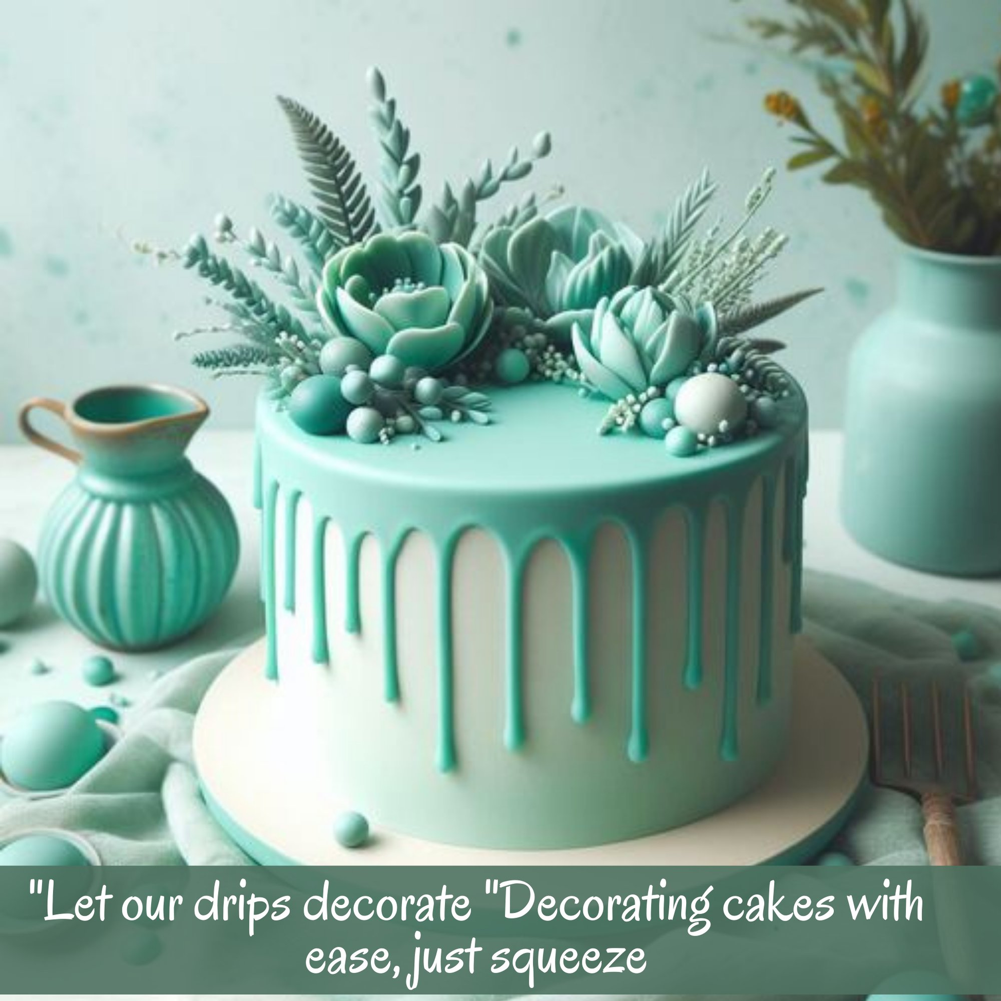 Confect Totally Teal | Edible Drips  Grab2Buy Confect Grab2Buy