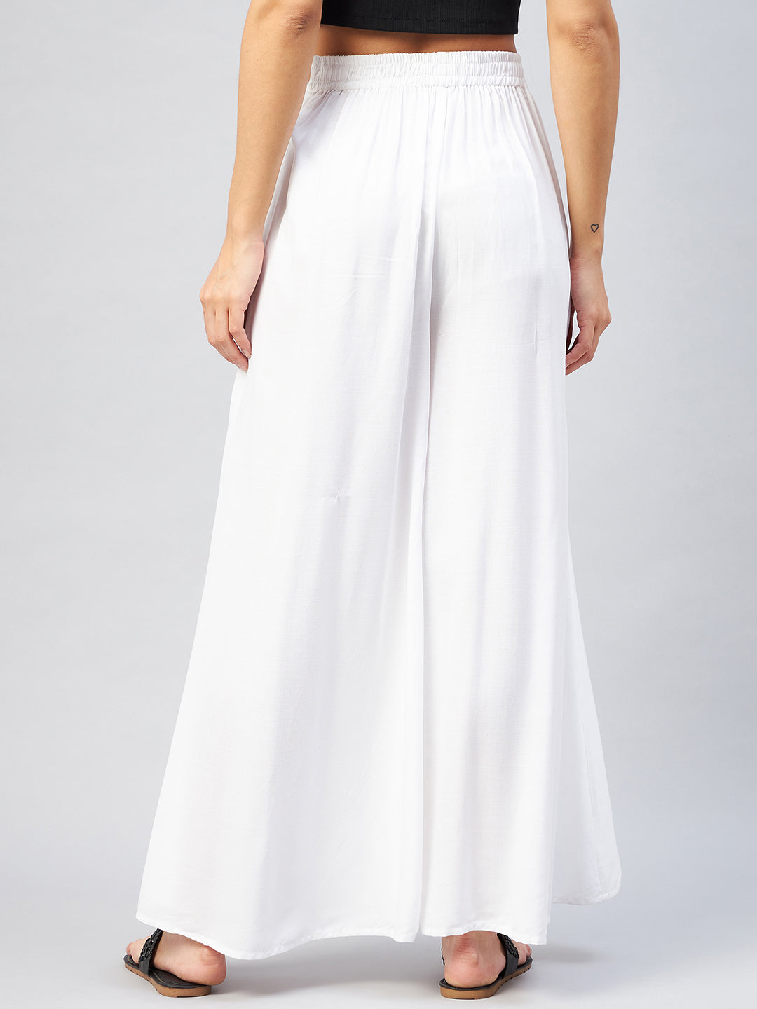 InWeave Solid White Palazzo 