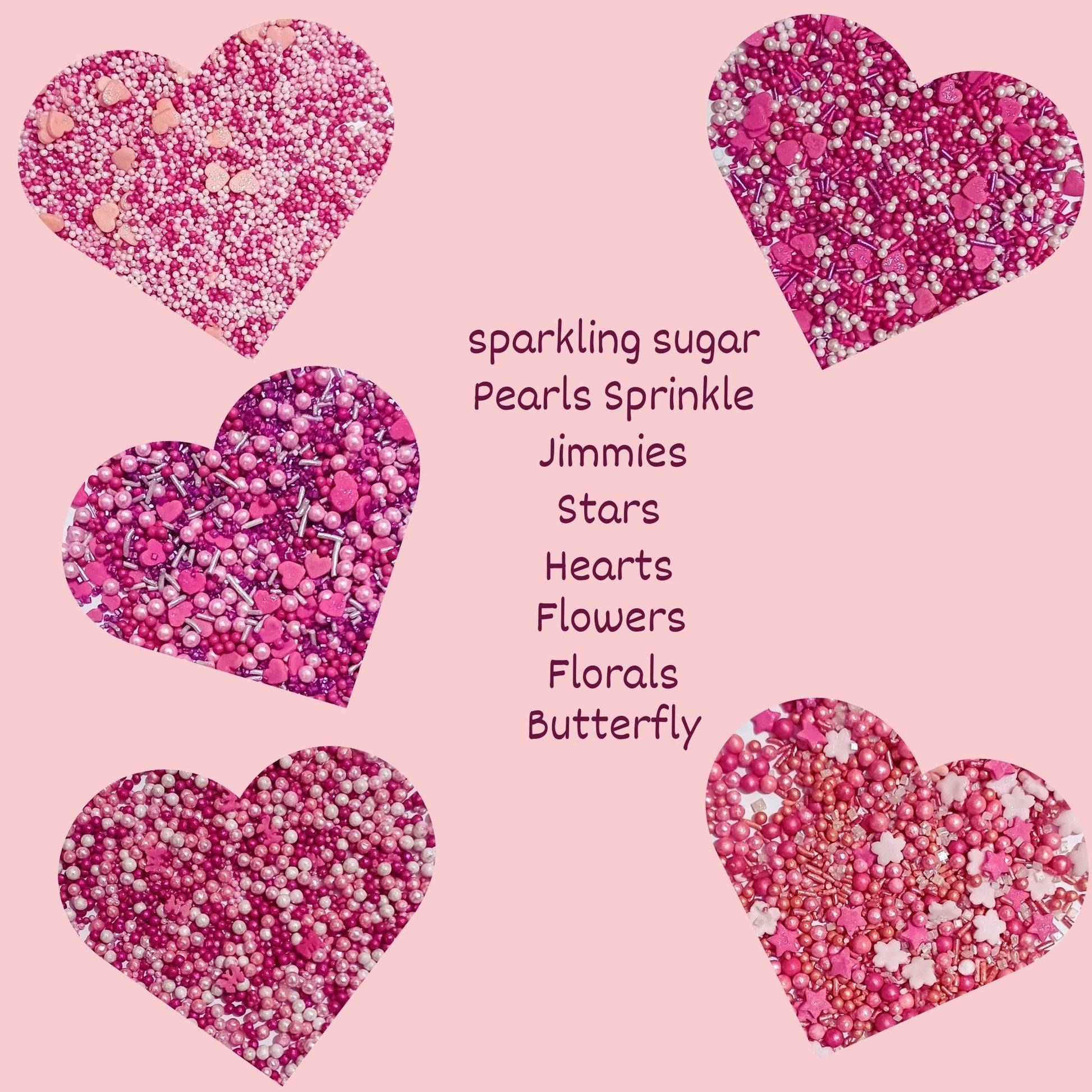 Confect Valentine Sprinkles | 12 Edible Decoration for Baking & Dessert  Grab2Buy Confect Grab2Buy
