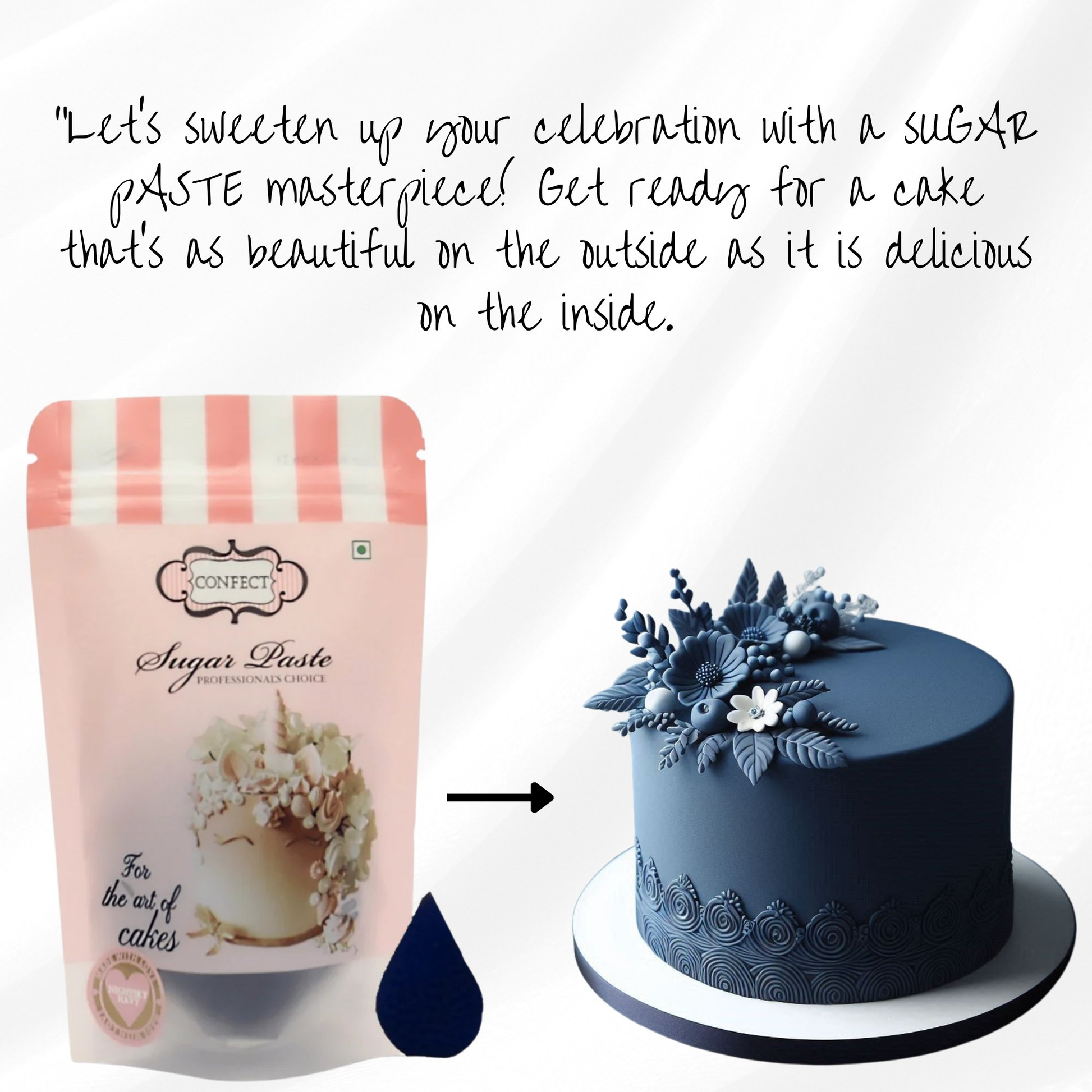 Confect Nightsky Navy Fondant | Edible Sugarpaste