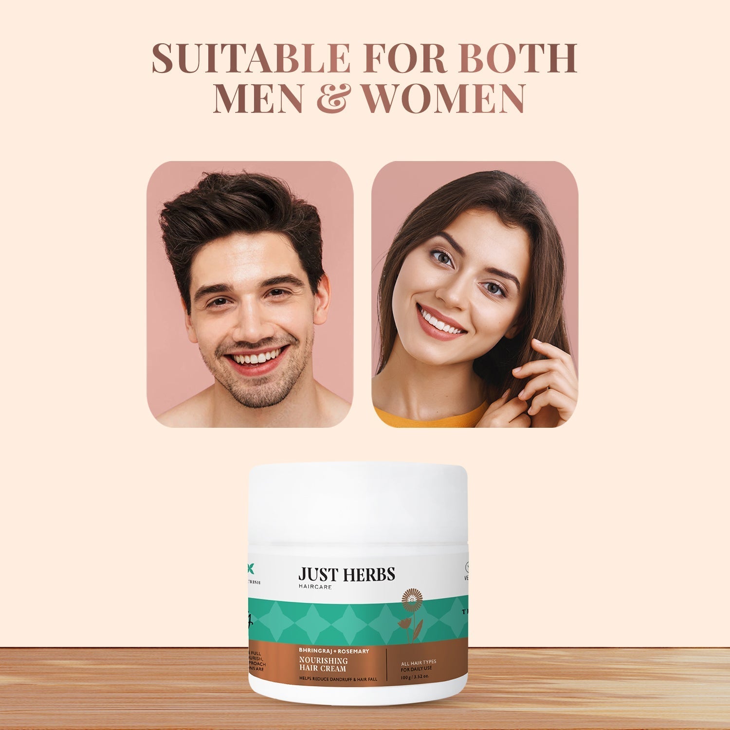 Nourishing Hair Cream with Bhringraj & Rosemary 