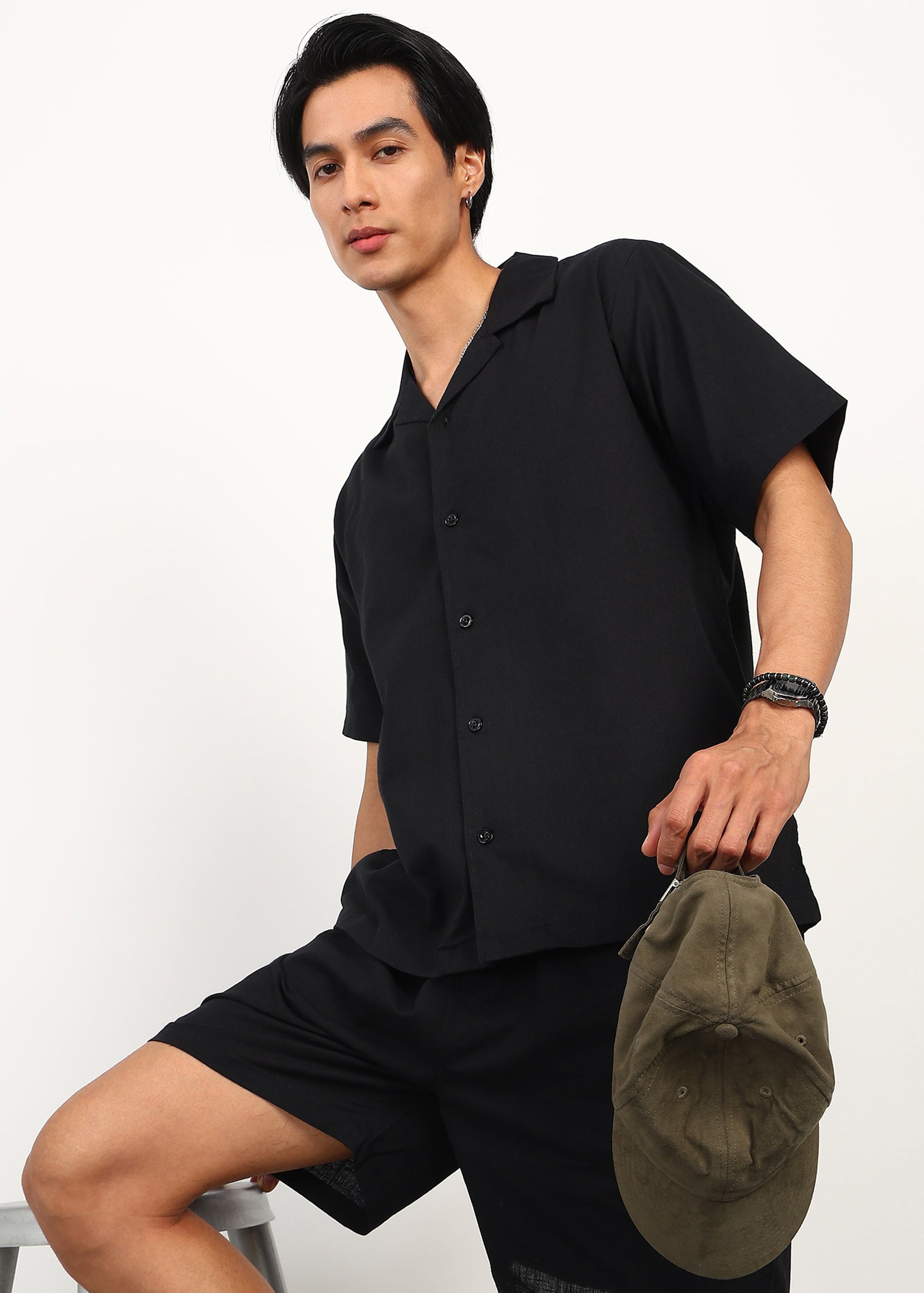 Fabmade Core Black Linen Co-Ord