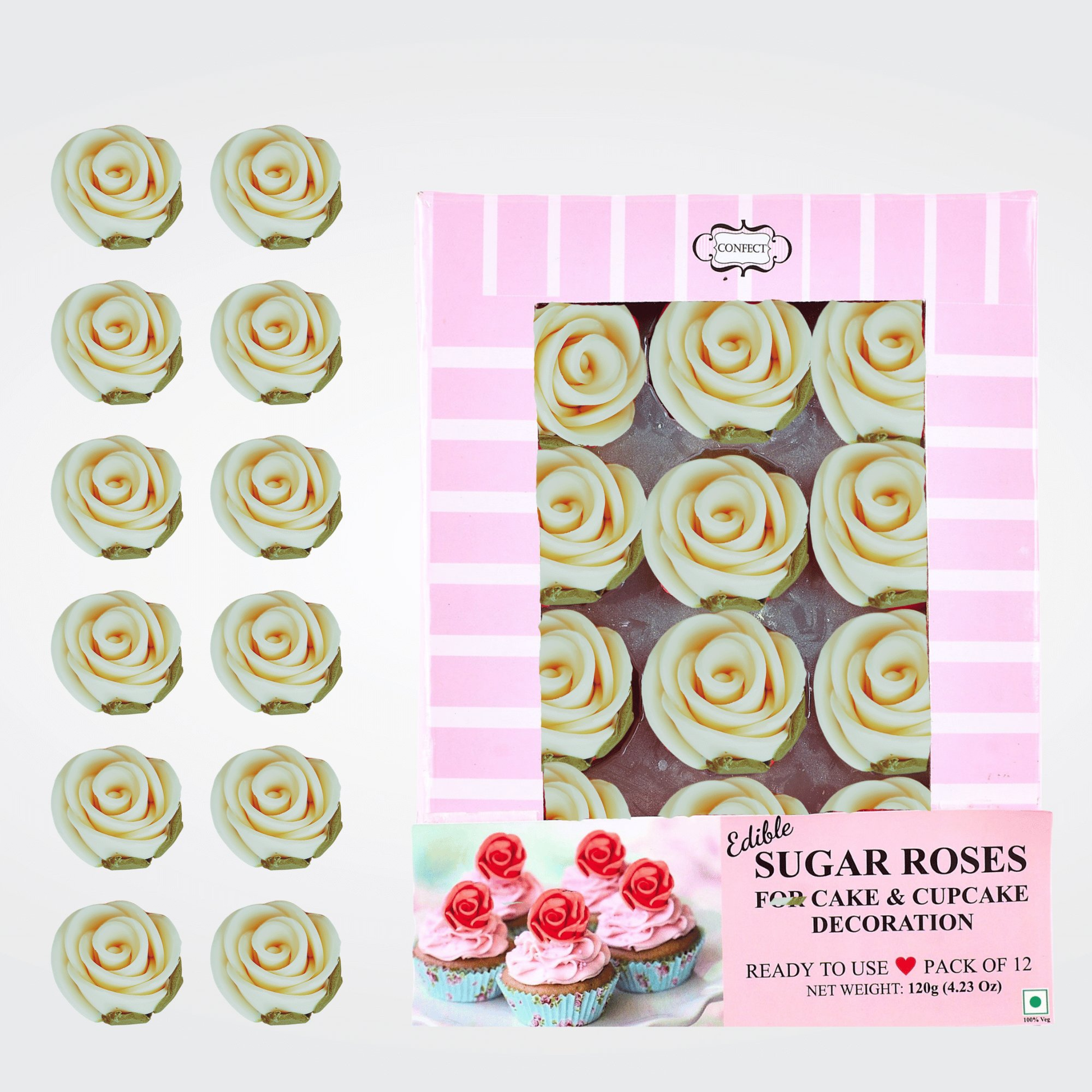 Confect Ivory | Edible Sugar Flowers