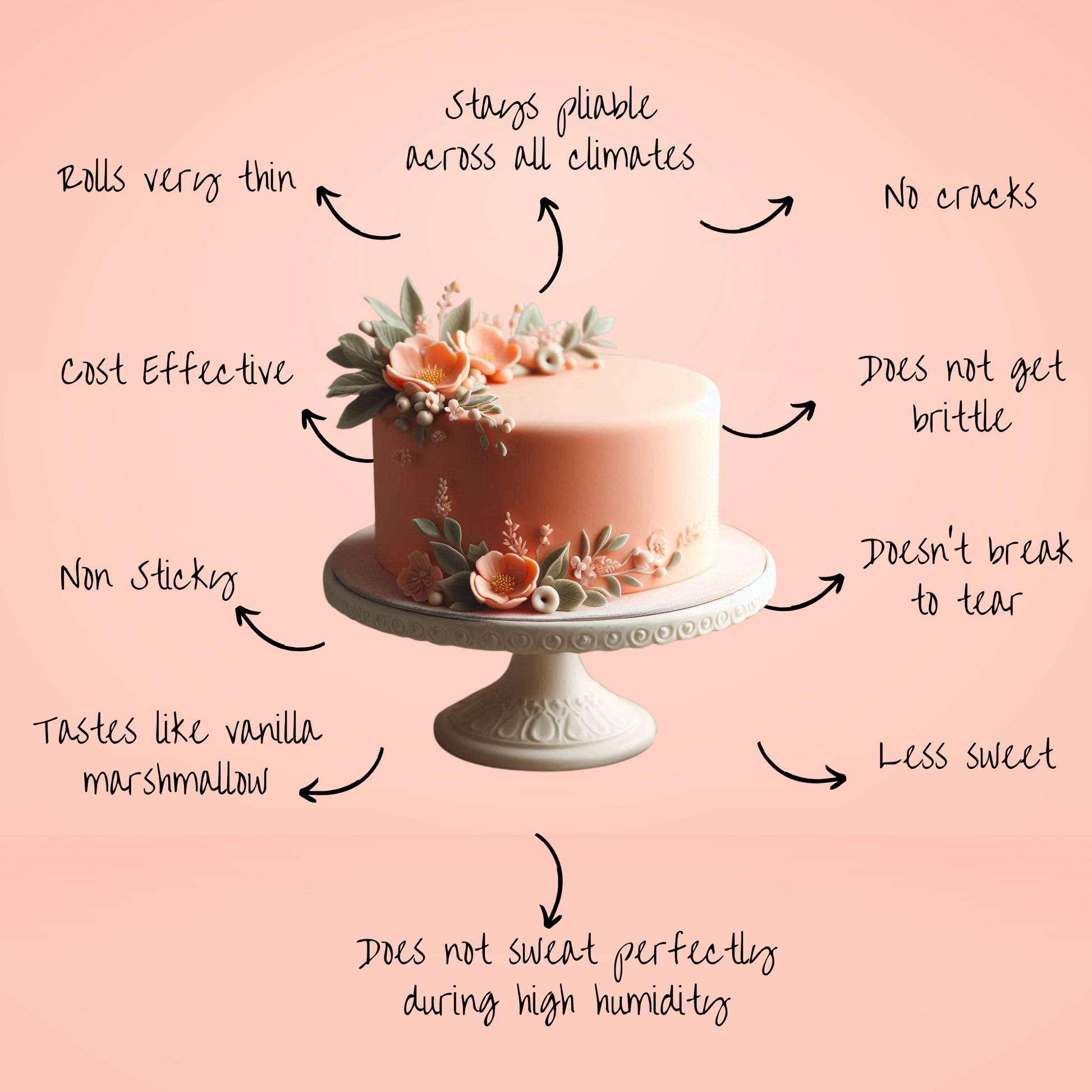 Confect Peach Fondant | Edible Sugarpaste
