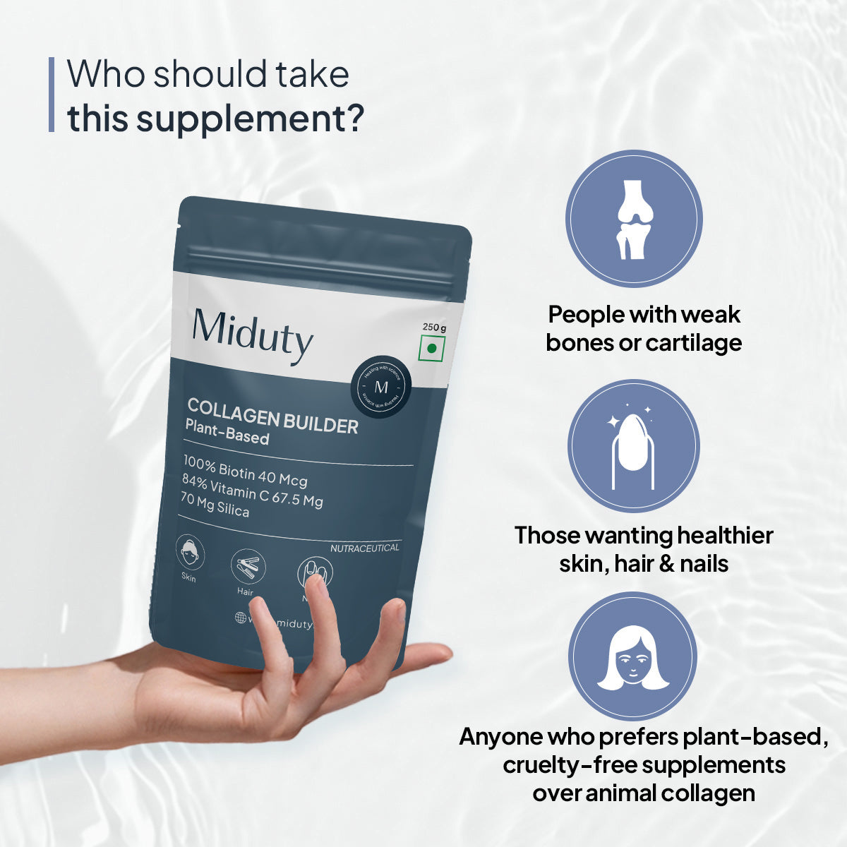 Miduty by Palak Notes Organic Plant Based Collagen 