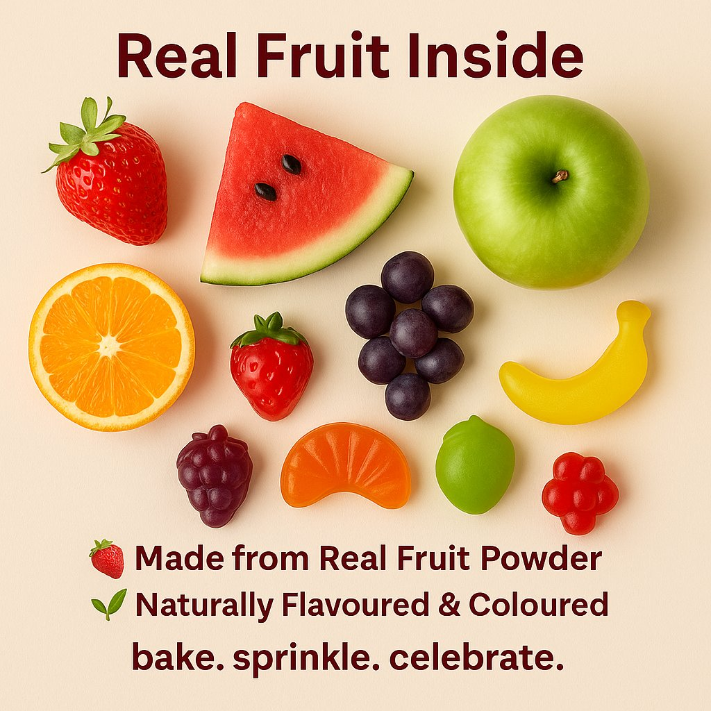 Confect Fruity Classic Gummies | Pack of Strawberry, Watermelon, Grape, Orange, Apple, Banana Gummies |