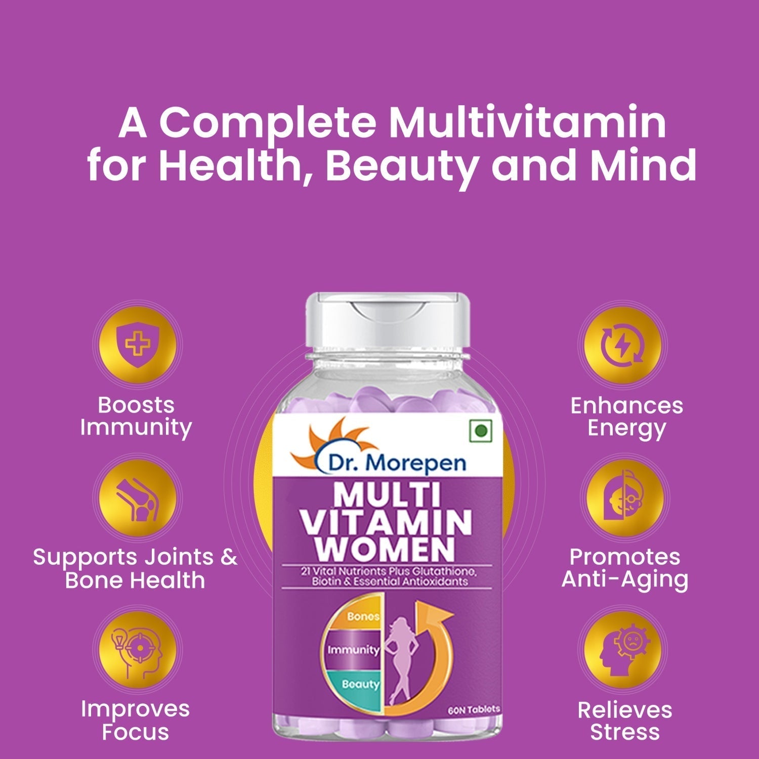 Dr Morpen Multivitamin Women And Biotin+ Advanced 